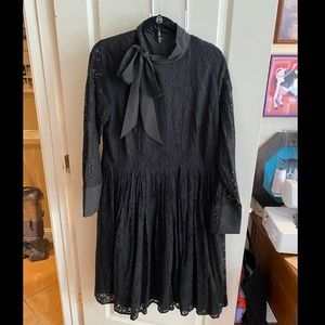 Black Lace Eloquii Fit and Flare Dress